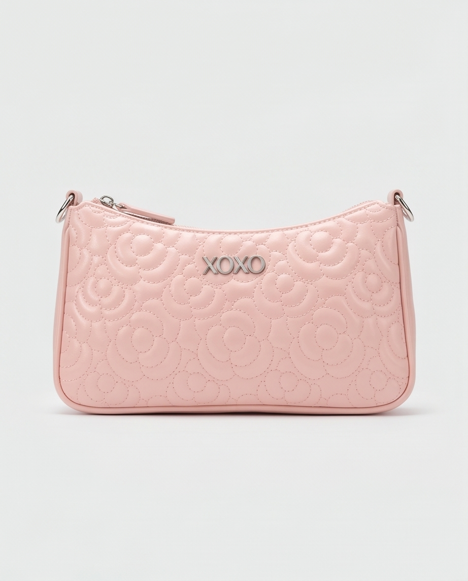 XOXO pink floral crossbody