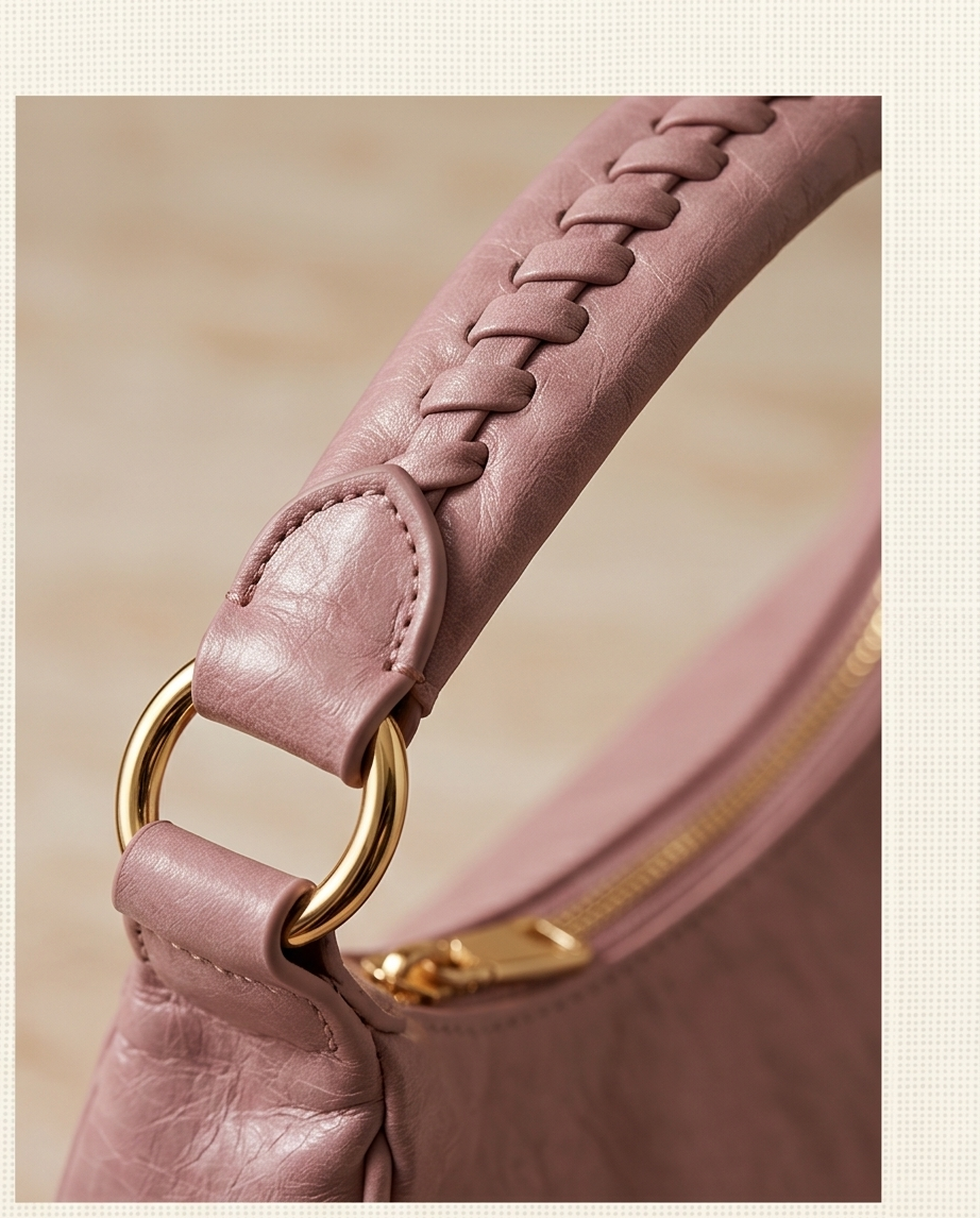 Isabelle pink hobo bag