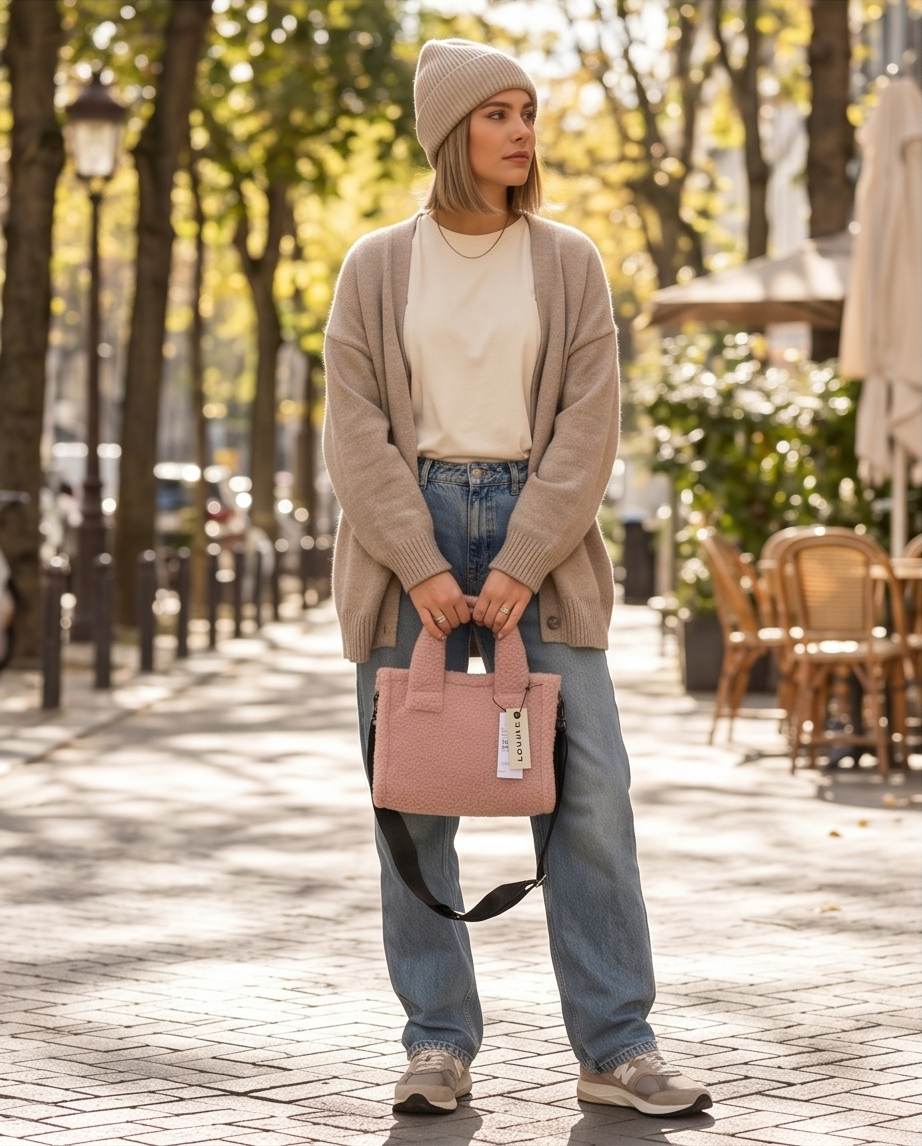 Sherpa Pink shoulder bag