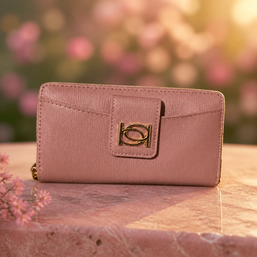 Lupe Wallet in Dusty Rose
