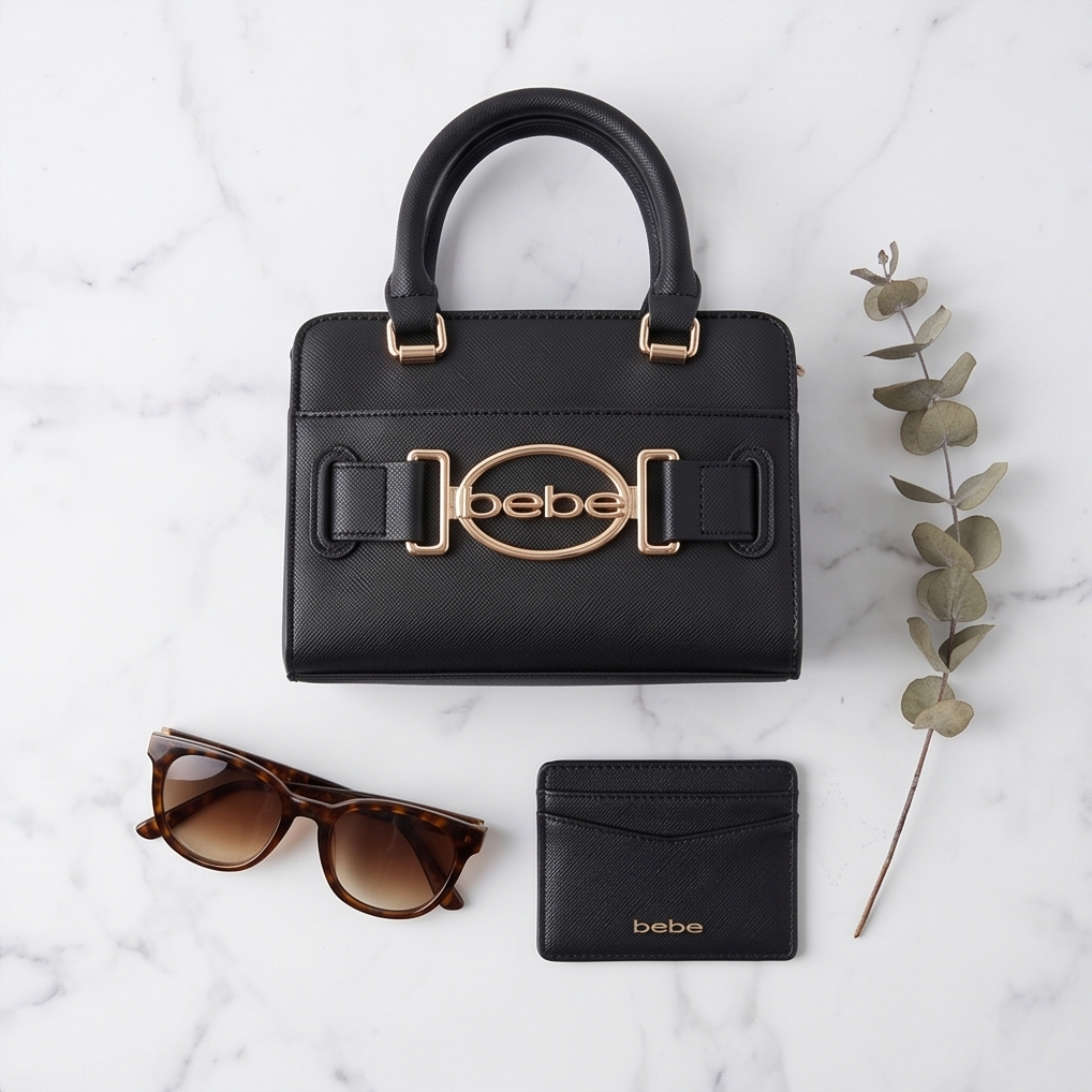 Leilani Solid handle Crossbody in black
