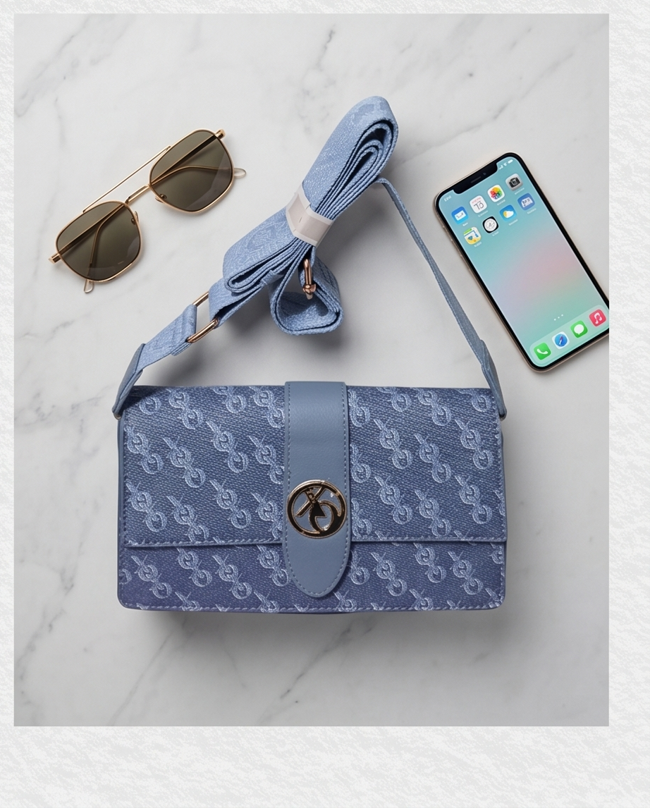 XOXO blue shoulder bag