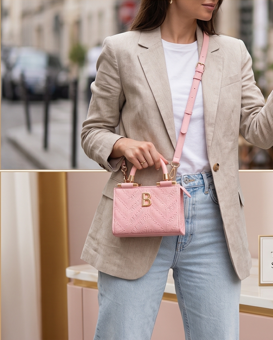 Nolan Mini Satchel w/cc in Blush