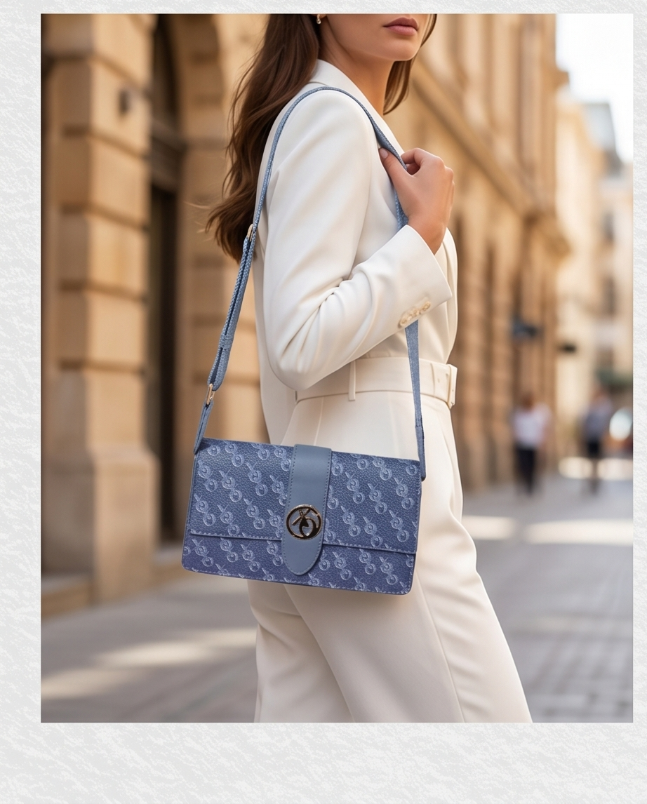 XOXO blue shoulder bag