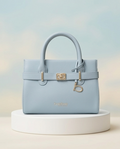 Evie satchel in Light Blue