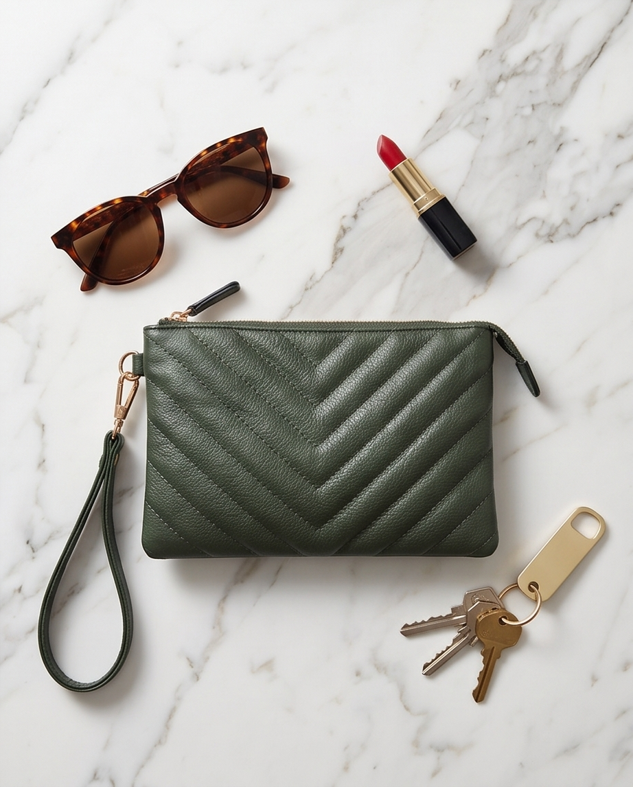 Isabelle Crossbody in Hunter Green