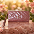 Cameron BShine trifold Wallet in Mauve