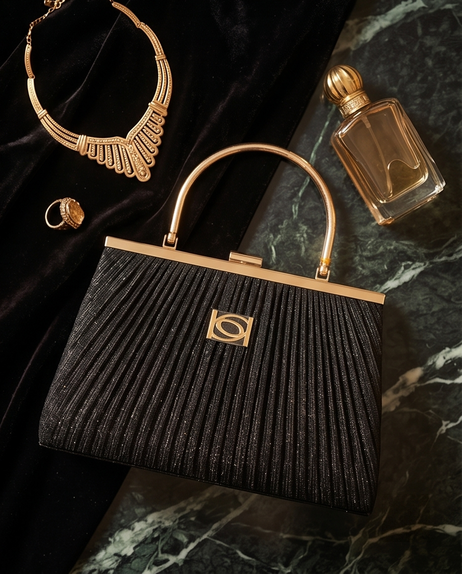Small Sparkling Black clutch