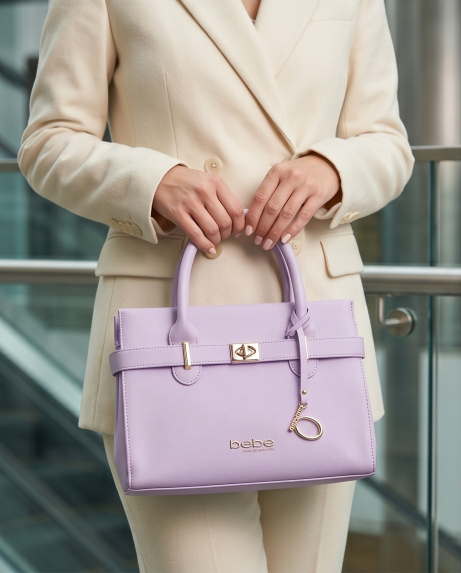 Evie satchel in Lilac
