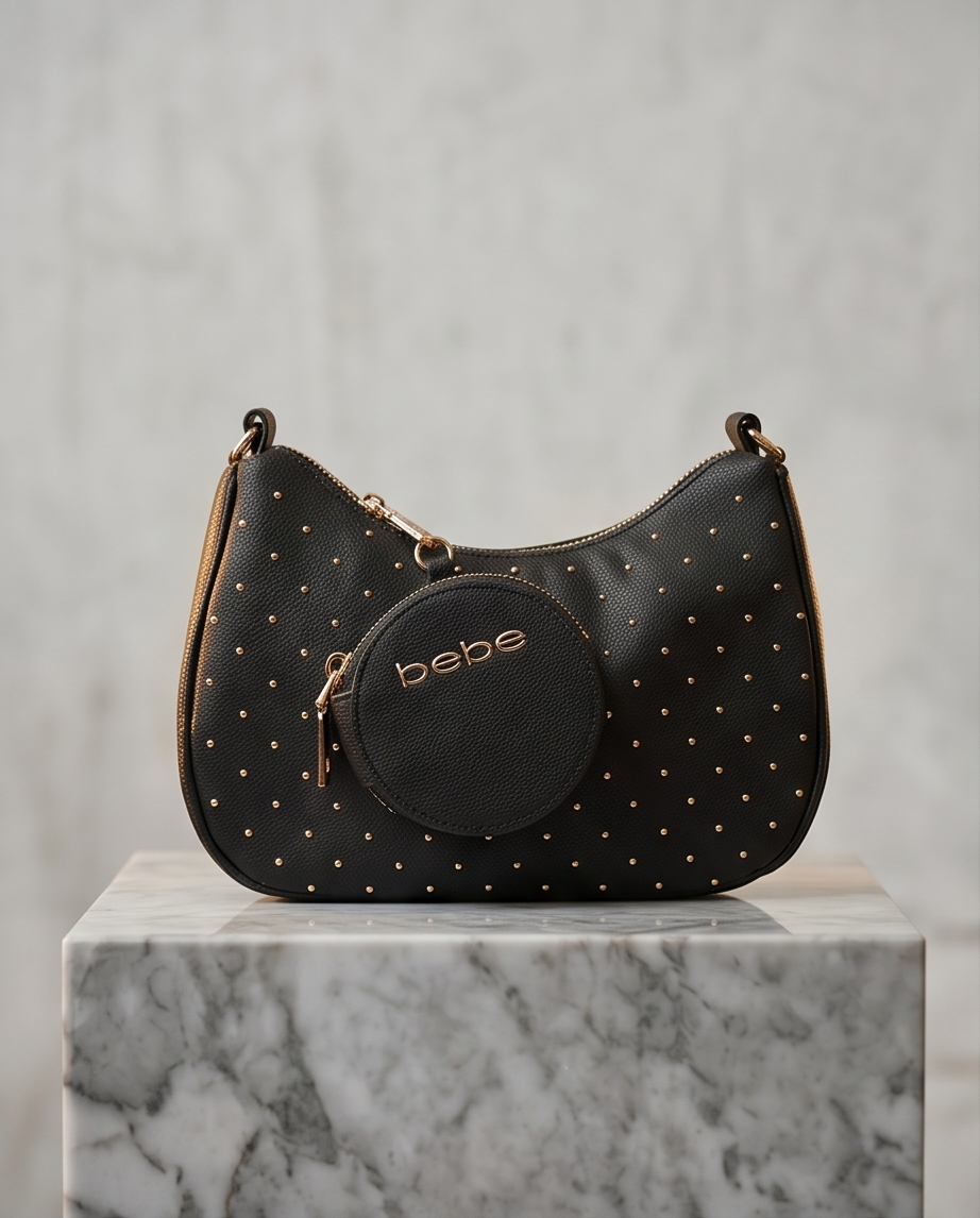 Sagan Studded Crossbody w/cp in black