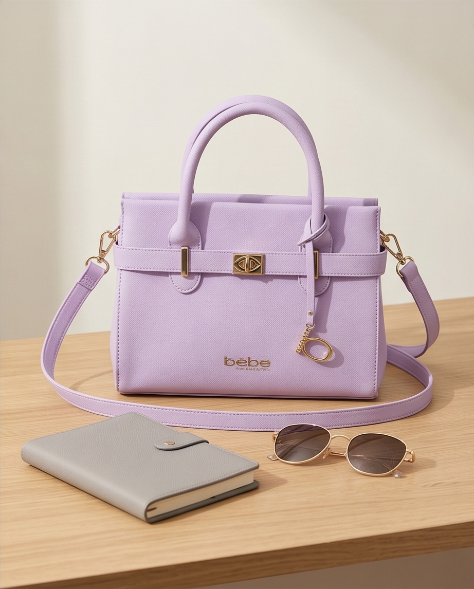 Evie satchel in Lilac