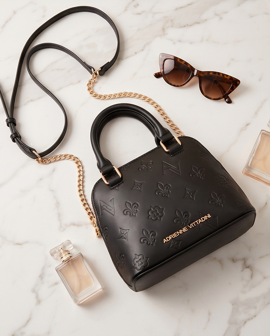 Adrienne Vittadini -- Domed Crossbody w/ detachable pouch