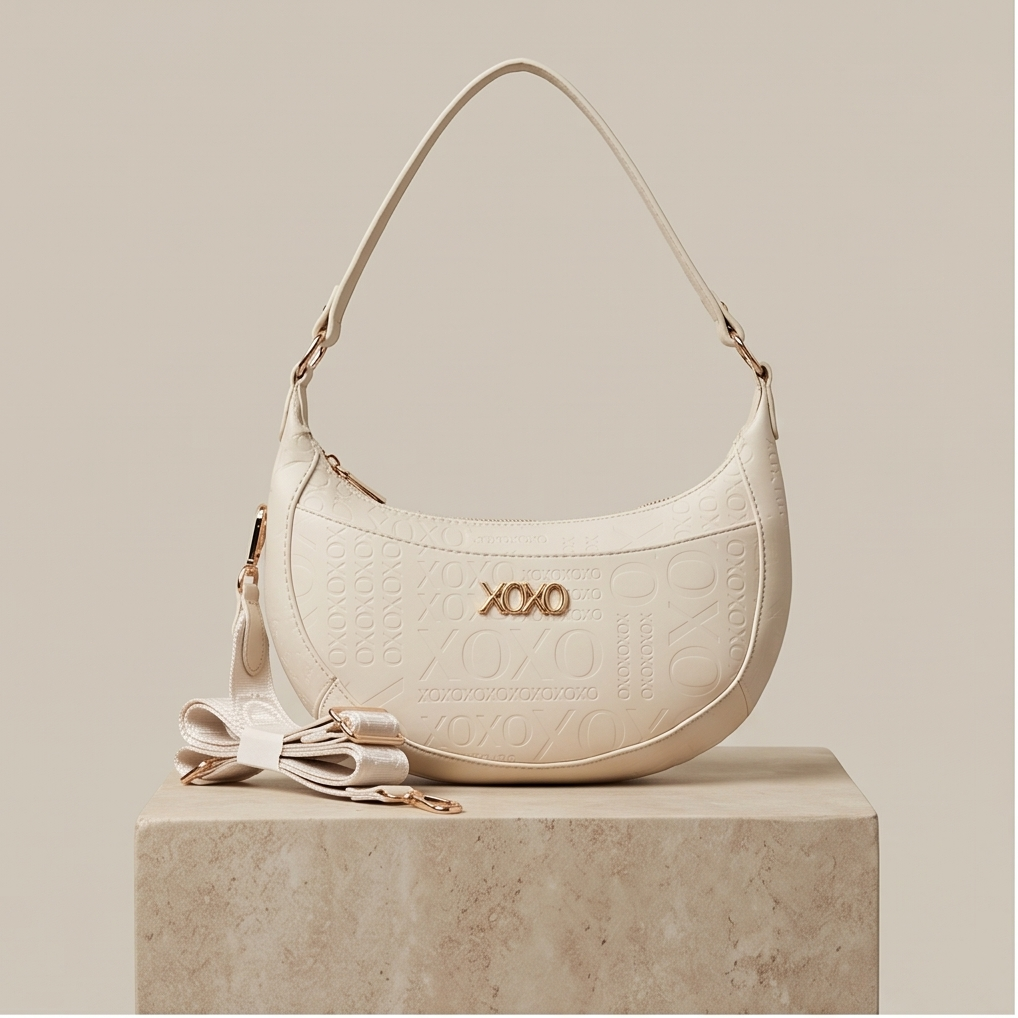 Xoxo Monogram Crossbody in White