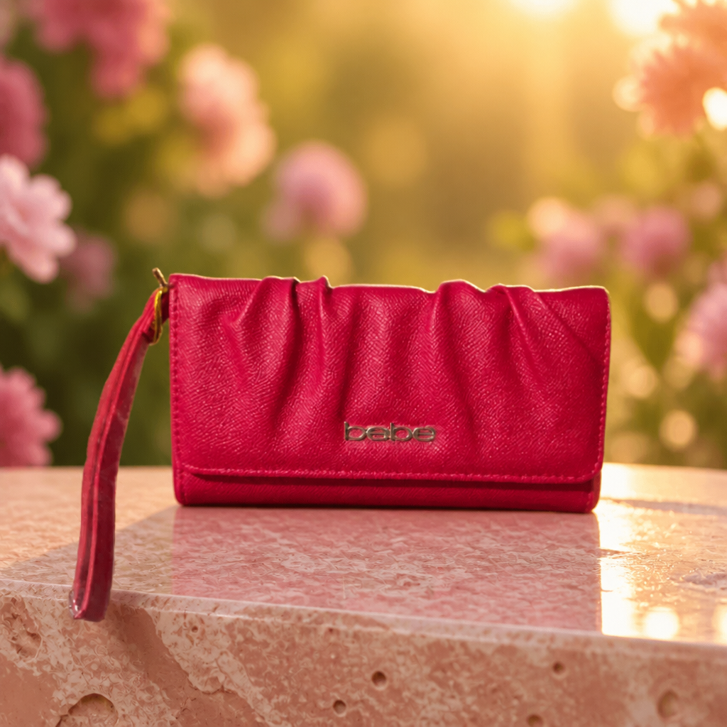 Sage Trifold Wallet in Red