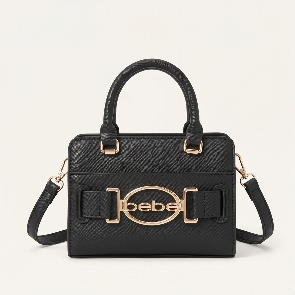 Leilani Solid handle Crossbody in black