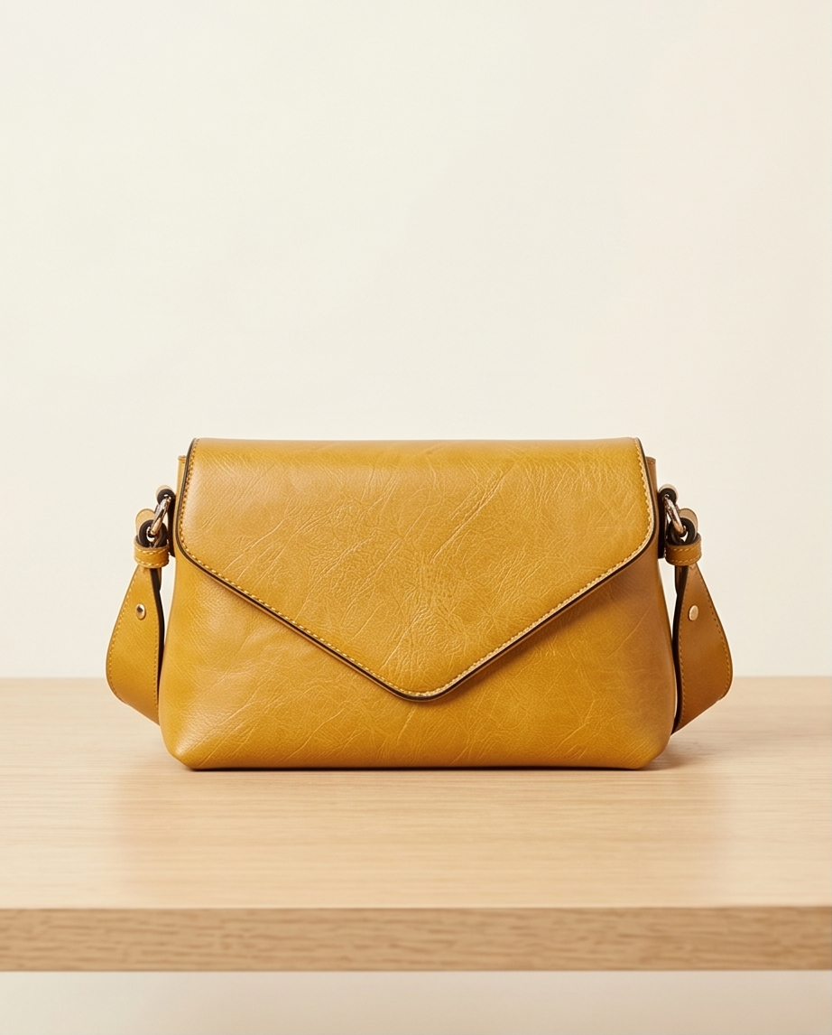 Isabelle Tan, Vegan Leather Shoulder bag.