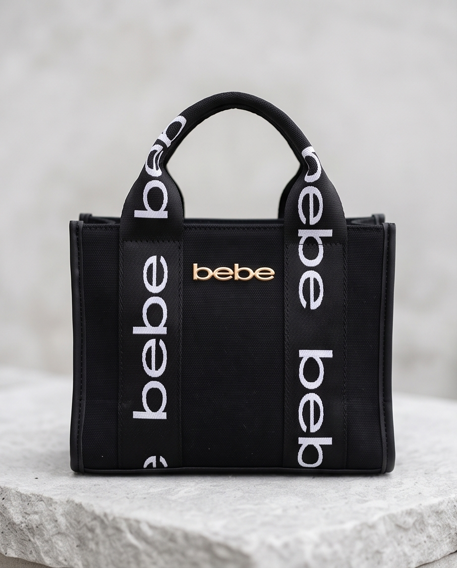 Hana Canvas Crossbody satchel in Black