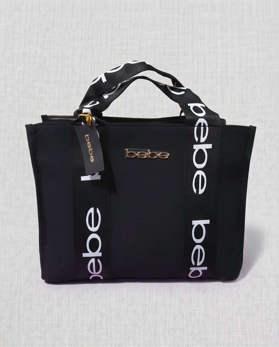 Hana Canvas top handle Crossbody in Black