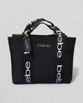 Hana Canvas top handle Crossbody in Black
