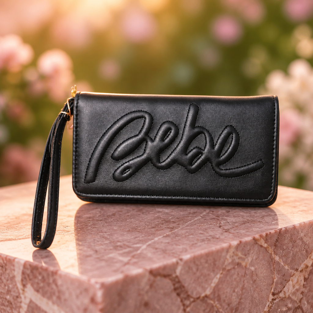 Louisa Trifold Wallet in Black