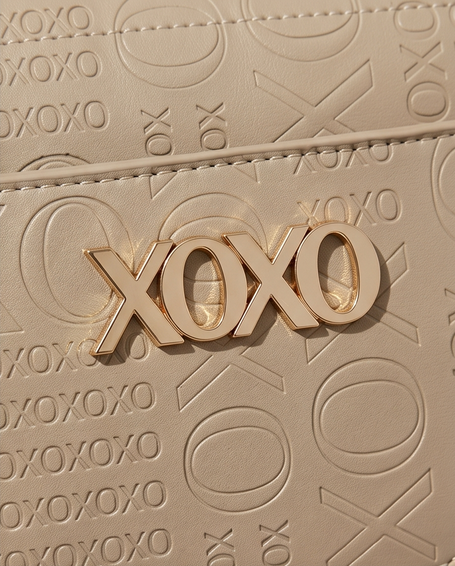 XOXO Taupe Moon Shape Crossbody