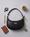 Xoxo Monogram Crossbody in Black