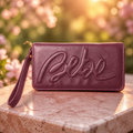 Louisa Trifold Wallet in Plum