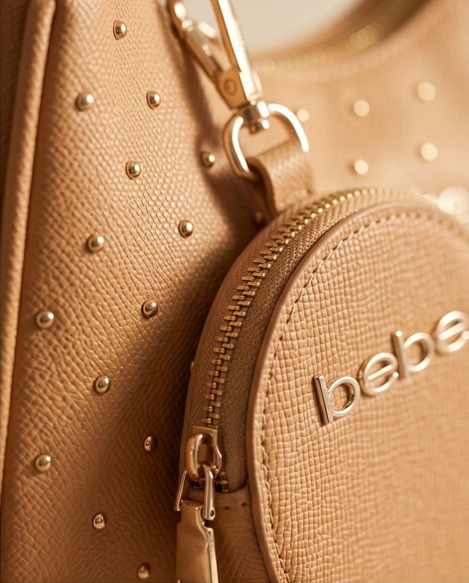 Sagan Studded Crossbody W/cc in Camel