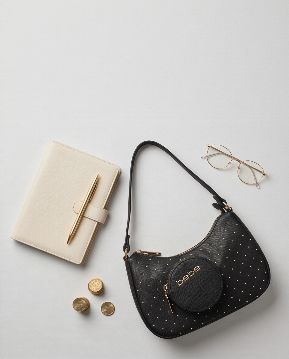 Sagan Studded Crossbody w/cp in black