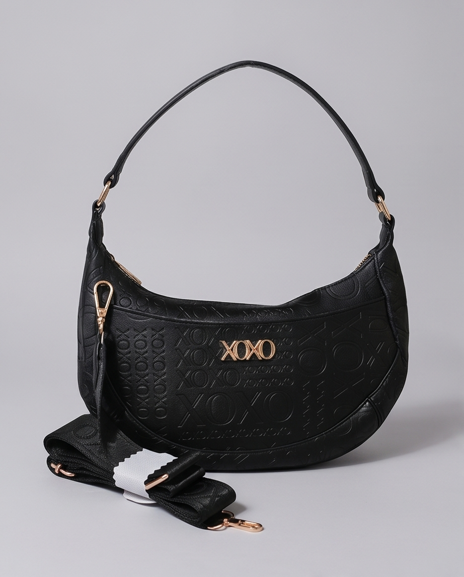 Xoxo Monogram Crossbody in Black
