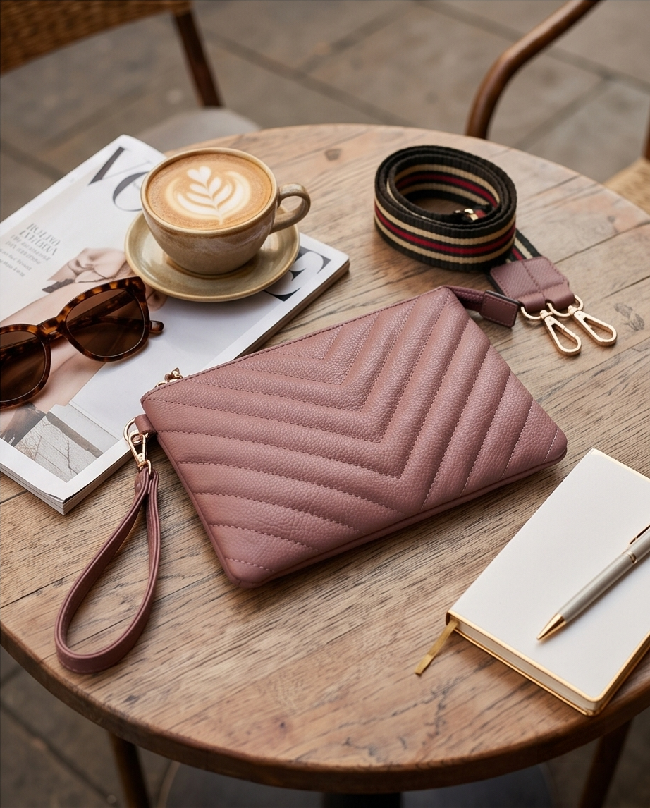 Isabelle crossbody in Mauve