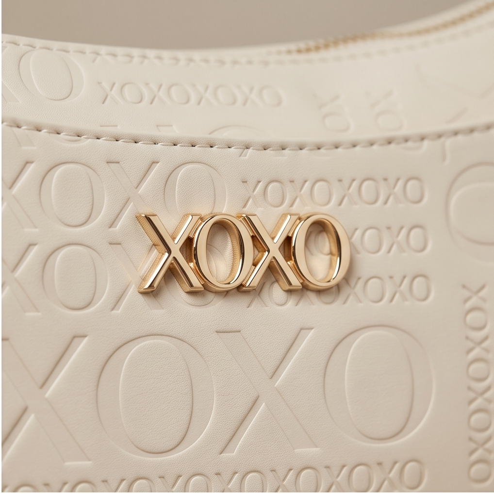 Xoxo Monogram Crossbody in White