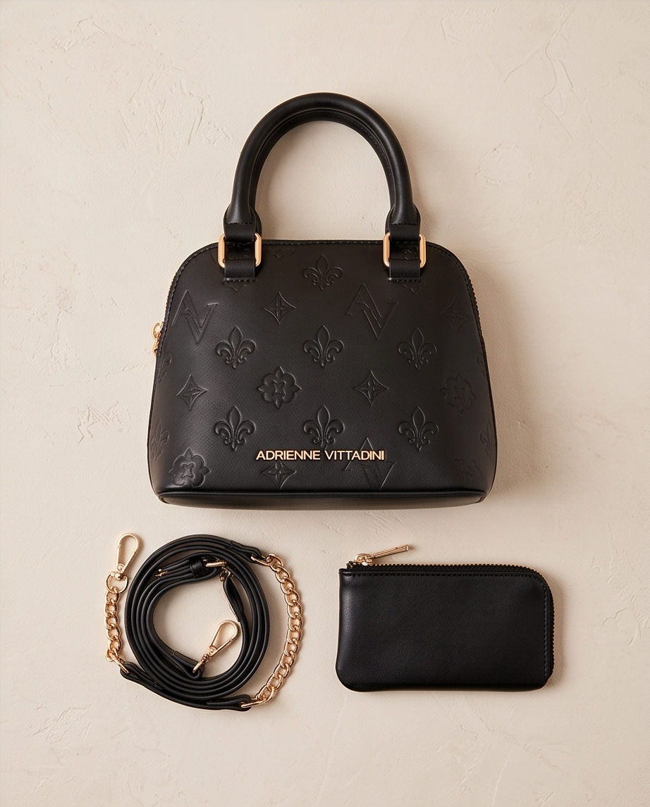 Adrienne Vittadini -- Domed Crossbody w/ detachable pouch